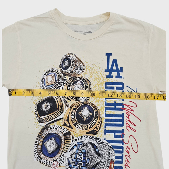 LA Dodgers Shirt Mens Small Mitchell & Ness World Series Championship Rings - Picture 7 of 8